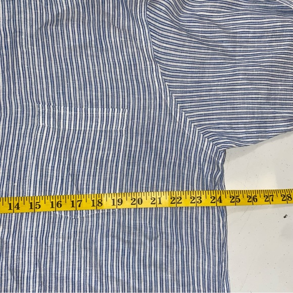 *Culwell & Son Dallas Large 100%Linen Button Down Single Stitch- F - Picture 6 of 6